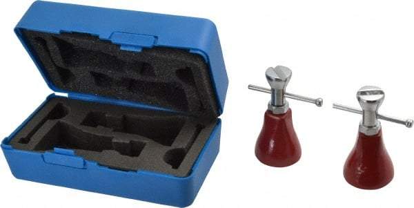 Fowler - 3 Piece, 3 to 4" High Screw Jack Set - 1-1/2" Base Diam - Industrial Tool & Supply