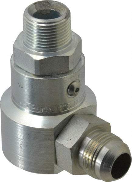 Parker - Male NPT to Male JIC Steel Hydraulic Hose Male NPT to Male JIC Fitting - 5,000 psi - Industrial Tool & Supply