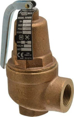 Conbraco - 3/4" Inlet, 3/4" Outlet, ASME Safety Relief Valve - 30 Max psi, 827,000 BTUs - Industrial Tool & Supply