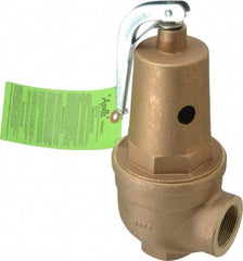 Conbraco - 1-1/2" Inlet, 1-1/2" Outlet, ASME Safety Relief Valve - 30 Max psi, 3,151,000 BTUs - Industrial Tool & Supply