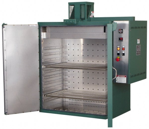 Grieve - 3 Phase, 36 Inch Inside Width x 21 Inch Inside Depth x 36 Inch Inside Height, 400°F Max, Large Work Space Heat Treating Bench Oven - Exact Industrial Supply