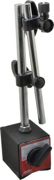 Value Collection - 130 Lb Magnetic Force, Indicator Positioner & Holder with Base - Post & Rod, Rectangular Base, 55mm Base Height, 63mm Base Length, 50mm Base Width - Industrial Tool & Supply