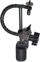 Flexbar - 25 Lb Magnetic Force, Fine Adjustment Indicator Positioner & Holder with Base - Post & Flexible Arm, Round Base, 1-1/8" Base Diam, 1-3/8" Base Height - Industrial Tool & Supply