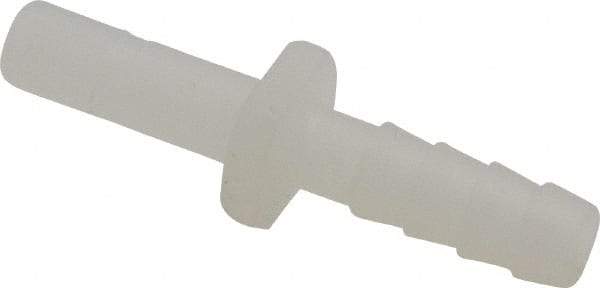 Parker - 1/4" Outside Diam, Kynar Push-to-Connect Tube Tube-to-Barb Connector - 300 Max psi, 1/4" Stem Diam, Tan - Industrial Tool & Supply