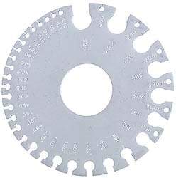 Starrett - 0.005 to 0.325 Inch Range, Steel Wire and Sheet Metal Gage - Use with Nonferrous Metals - Industrial Tool & Supply