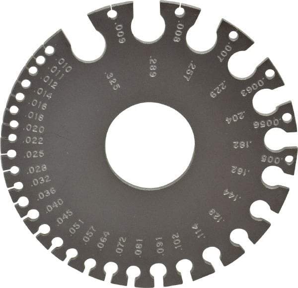 PEC Tools - #36 Steel Wire and Sheet Metal Gage - Use with Nonferrous Metals - Industrial Tool & Supply