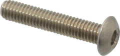 Value Collection - M3x0.50 Metric Coarse Hex Socket Drive, Button Screw - Grade 18-8 & Austenitic A2 Stainless Steel, Uncoated, Fully Threaded, 16mm Length Under Head - Industrial Tool & Supply