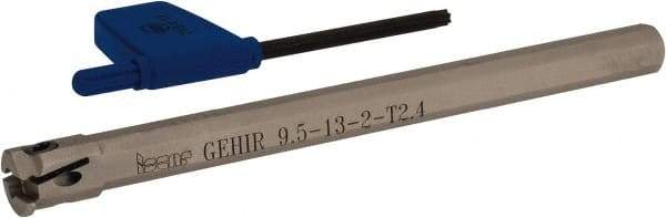 Iscar - GEHI, Internal, Right Hand, 0.094" Max Depth of Cut, 0.075 to 0.095" Groove Width, Indexable Grooving Tool Holder - GEMI.., GEPI.. Insert Compatibility, 3/8" Shank Width, 5" OAL, Through Coolant - Industrial Tool & Supply