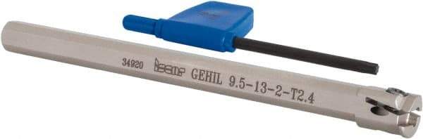 Iscar - GEHI, Internal, Left Hand, 0.094" Max Depth of Cut, 0.075 to 0.095" Groove Width, Indexable Grooving Tool Holder - GEMI.., GEPI.. Insert Compatibility, 3/8" Shank Width, 5" OAL, Through Coolant - Industrial Tool & Supply