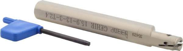 Iscar - GEHI, Internal, Right Hand, 0.094" Max Depth of Cut, 0.095 to 1/8" Groove Width, Indexable Grooving Tool Holder - GEMI.., GEPI.. Insert Compatibility, 5/8" Shank Width, 5" OAL, Through Coolant - Industrial Tool & Supply