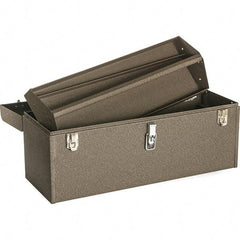 Kennedy - Tool Box - 24-1/8" Wide x 8-5/8" Deep x 9-3/4" High, Steel, Brown - Industrial Tool & Supply