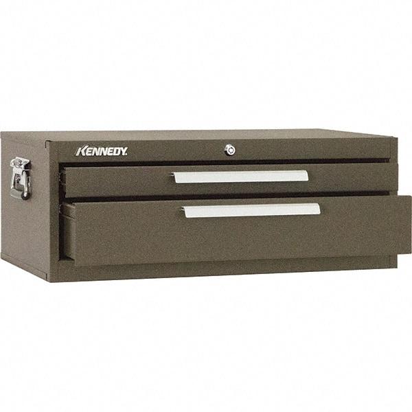 Kennedy - 2 Drawer Brown Drawer Chest Base - 26-3/4" Wide x 9-1/2" High x 12-1/2" Deep, Use with Chests 526, 52611, 3611 - Industrial Tool & Supply