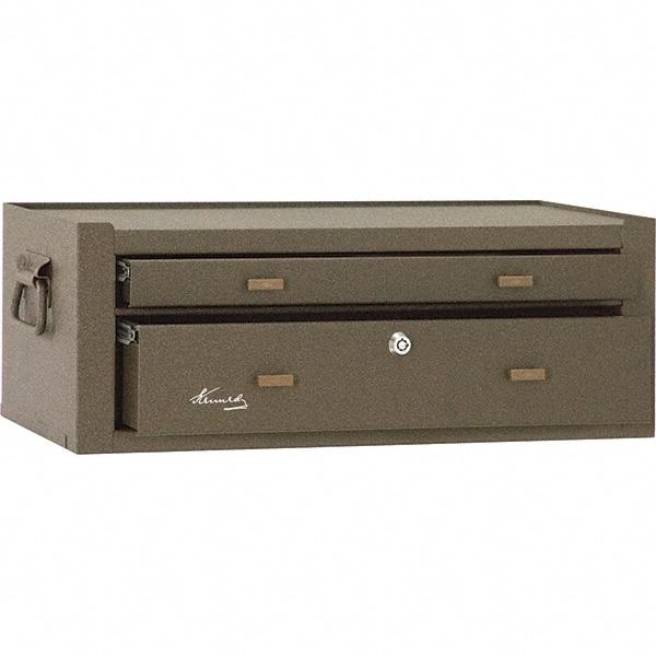 Kennedy - 2 Drawer Brown Drawer Chest Base - 21-5/8" Wide x 7-7/8" High x 9-5/8" Deep, Use with Chest 520 - Industrial Tool & Supply