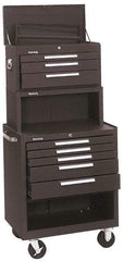 Kennedy - 5 Drawer, 3 Piece, Brown Steel Tool Storage System - 20 Inches Deep x 35 Inches High x 29 Inches Wide - Industrial Tool & Supply