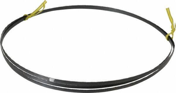 Starrett - 18 TPI, 7' 9-1/2" Long x 1/4" Wide x 0.025" Thick, Welded Band Saw Blade - Carbon Steel, Toothed Edge, Raker Tooth Set, Flexible Back, Contour Cutting - Industrial Tool & Supply