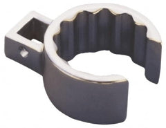 Martin Tools - 3/8" Drive, 13/16", Chrome Finish, Flare Nut Crowfoot Wrench - Industrial Tool & Supply