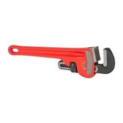 Ridgid - 10" Cast Iron Straight Pipe Wrench - 1-1/2" Pipe Capacity - Industrial Tool & Supply