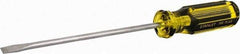 Stanley - Standard Slotted Screwdriver - Round Shank, Acetate Handle - Industrial Tool & Supply