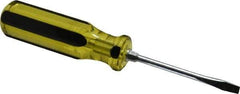 Stanley - Standard Slotted Screwdriver - Round Shank, Acetate Handle - Industrial Tool & Supply