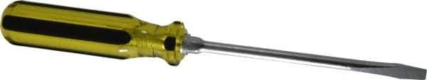 Stanley - Standard Slotted Screwdriver - Round Shank, Acetate Handle - Industrial Tool & Supply