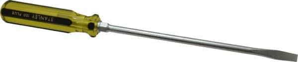 Stanley - Standard Slotted Screwdriver - Round Shank, Acetate Handle - Industrial Tool & Supply