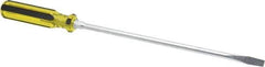 Stanley - Standard Slotted Screwdriver - Round Shank, Acetate Handle - Industrial Tool & Supply
