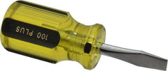 Stanley - Standard Slotted Screwdriver - Round Shank, Acetate Handle - Industrial Tool & Supply