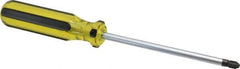 Stanley - #3, 11" OAL, Standard Phillips Screwdriver - 6" Blade Length, Round Shank, Acetate Handle - Industrial Tool & Supply