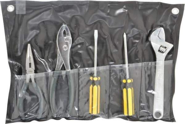 Value Collection - 5 Piece Mechanic's Tool Set - Comes in Tool Roll - Industrial Tool & Supply