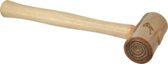 Garland - 1/2 Lb Head Rawhide Mallet - Wood Handle - Industrial Tool & Supply