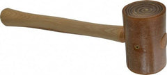 Garland - 1-3/8 Lb Head Rawhide Mallet - Wood Handle - Industrial Tool & Supply