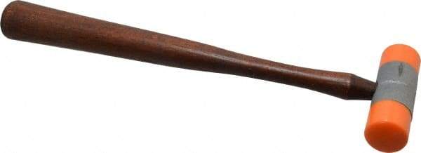 Made in USA - 3/8 Lb Head Plastic Faced Mallet - Wood Handle - Industrial Tool & Supply