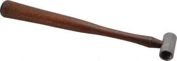 Made in USA - 1/4 Lb Head 3/4" Face Plastic Split Head Hammer without Faces - Wood Handle - Industrial Tool & Supply