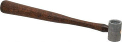 Made in USA - 3/8 Lb Head 1" Face Plastic Split Head Hammer without Faces - Wood Handle - Industrial Tool & Supply
