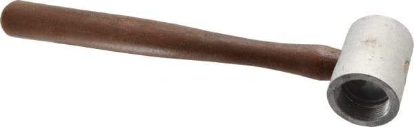 Made in USA - 2 Lb Head 2" Face Plastic Split Head Hammer without Faces - Wood Handle - Industrial Tool & Supply