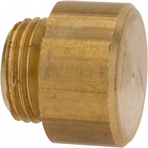 Made in USA - 1" Face Diam, Hammer Tip/Face - Brass - Industrial Tool & Supply