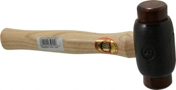 Value Collection - 3 Lb Head 1-3/4" Face Iron Soft Face Hammer - Wood Handle - Industrial Tool & Supply