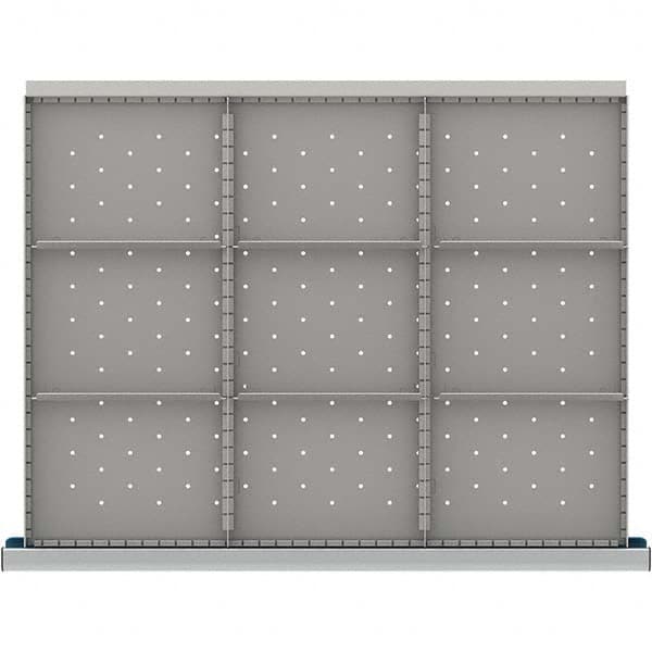 LISTA - 9-Compartment Drawer Divider Layout for 3.15" High Drawers - Industrial Tool & Supply