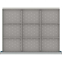 LISTA - 9-Compartment Drawer Divider Layout for 3.15" High Drawers - Industrial Tool & Supply