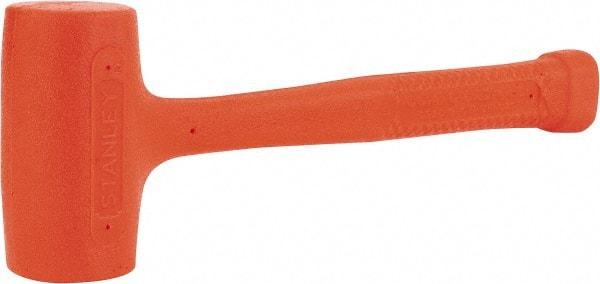 Stanley - 18 oz Head 1-3/4" Face Diam Soft Face Urethane Dead Blow Hammer - 11-3/8" OAL, Composite Handle - Industrial Tool & Supply
