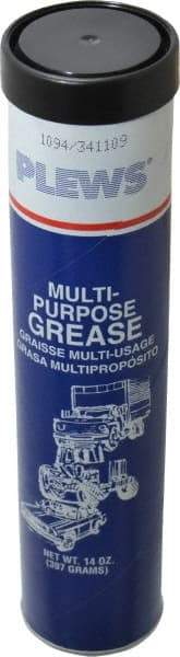 LubriMatic - 14 oz Cartridge Lithium General Purpose Grease - Black, 275°F Max Temp, NLGIG 1-1/2, - Industrial Tool & Supply