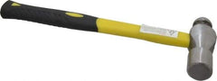 Value Collection - 2 Lb Head Forged Steel Ball Pein Hammer - Fiberglass Handle, 14-1/2" OAL, Fiberglass with Cushion Grip - Industrial Tool & Supply
