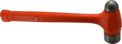 Stanley - 2 Lb Head Steel Ball Pein Dead Blow Hammer - Steel Handle, 1-11/16" Face Diam, 13-5/8" OAL, Urethane Covered - Industrial Tool & Supply