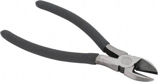 Value Collection - 7-1/2" OAL, Diagonal Cutter - 1" Jaw Length x 1-1/8" Jaw Width, Oval Head, Plastic Dipped Handle - Industrial Tool & Supply