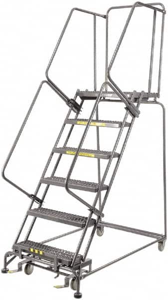 Ballymore - Rolling & Wall Mounted Ladders & Platforms Type: Rolling Warehouse Ladder Style: Rolling Safety Ladder - Industrial Tool & Supply