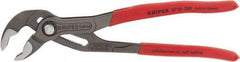 Knipex - 10" OAL, 2" Max Capacity, 25 Position Water Pump Tongue & Groove Pliers - Standard V-Jaws, Standard Head, Nonslip Plastic Handles - Industrial Tool & Supply