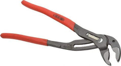 Knipex - 12" OAL, 2-3/4" Max Capacity, 30 Position Water Pump Tongue & Groove Pliers - Standard V-Jaws, Standard Head, Nonslip Plastic Handles - Industrial Tool & Supply