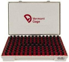 Vermont Gage - 125 Piece, 0.501-0.625 Inch Diameter Plug and Pin Gage Set - Minus 0.0002 Inch Tolerance, Class ZZ - Industrial Tool & Supply