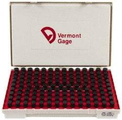 Vermont Gage - 125 Piece, 0.626-0.75 Inch Diameter Plug and Pin Gage Set - Minus 0.0002 Inch Tolerance, Class ZZ - Industrial Tool & Supply