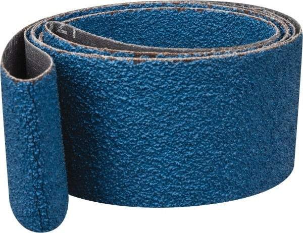 Norton - 2" Wide x 72" OAL, 40 Grit, Zirconia Alumina Abrasive Belt - Zirconia Alumina, Coarse, Coated, Y Weighted Cloth Backing, Dry, Series R821 - Industrial Tool & Supply